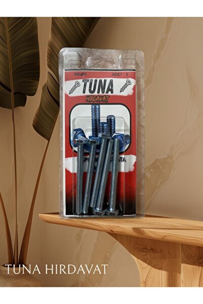 Tuna KAPLAMALI CİVATA M6x60 5 ADET