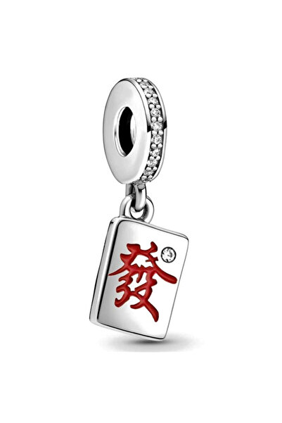 Bijuterii Nadiela 925 Silver Talisman, Charm for bracelets – Mahjong game