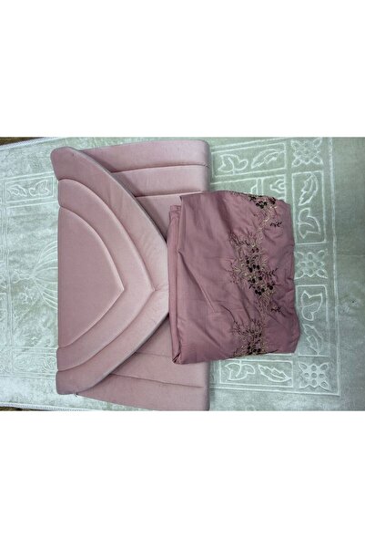 SABAT سجاد اسفنج ساده مع ثوب صلاة مطرز مشلح