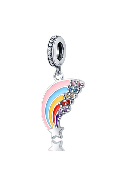 Bijuterii Nadiela Talisman Argint 925, Charm pentru bratari – Curcubeul