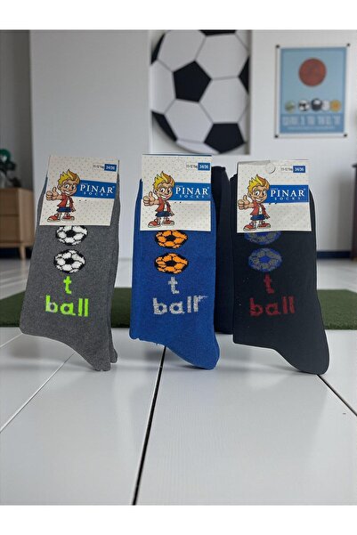 MYS GRUP TEKSTİL Boy's 3-Piece Winter Towel-Sock Socks