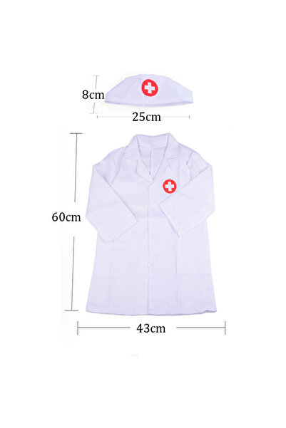 choice2 White clothes Children Simulated Dtor Uniform Toys Plastic Pretend Pl...