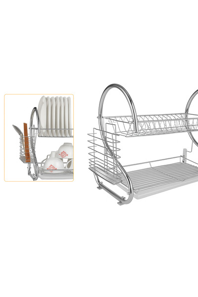 LEIHMANN Suport uscator bucatarie pentru vase, tacamuri, pahare