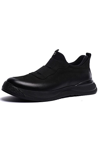 Pierre Cardin 61001 Black Nubuck Eva Sole Men's Shoes