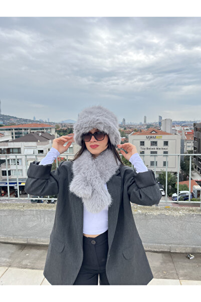 Mollycrush Women's Faux Fur Hat and Scarf Set – Soft Texture, Luxurious & Stylish Look for Cold Weather