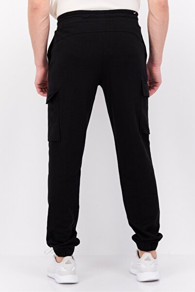 Puma Men Sportswear Fit Brand Logo Outdoor Cargo Pants, Black