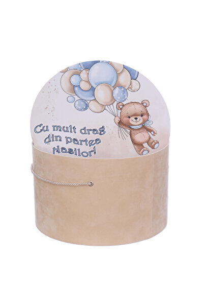 Recostore Cutie pentru transport trusou, model Ursulet cu baloane, albastru, ...