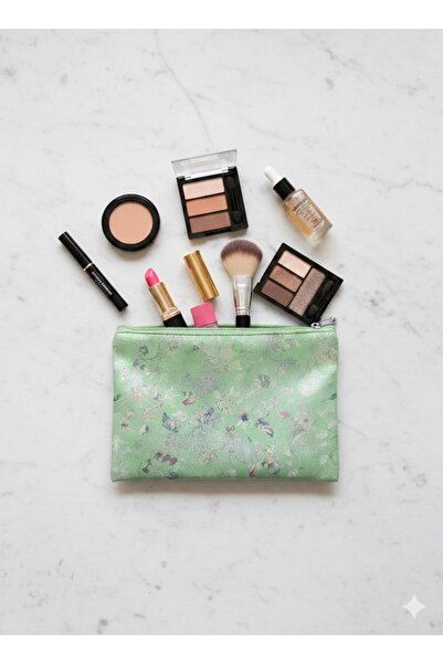 Adalinhome حقيبة مكياج بقسم واحد مزودة بسحاب