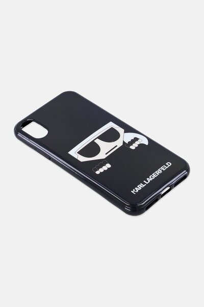 Karl Lagerfeld Brand Logo iPhone X/XS Hard Case, Black