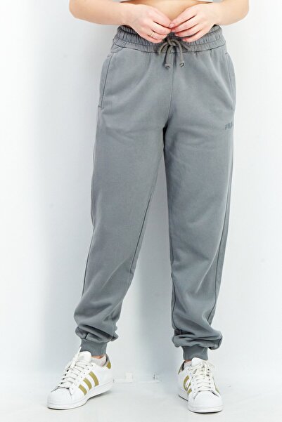 FILA Women Sportswear Fit Drawstring Sweatpants, Grey
