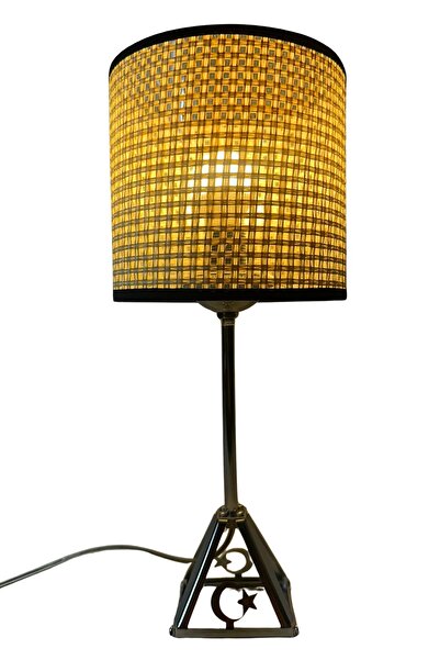 Uretti - Funda 1593 1704 Metal Leg Luxe Hazeran Rattan Ab Lace-Like Knit Table Lamp