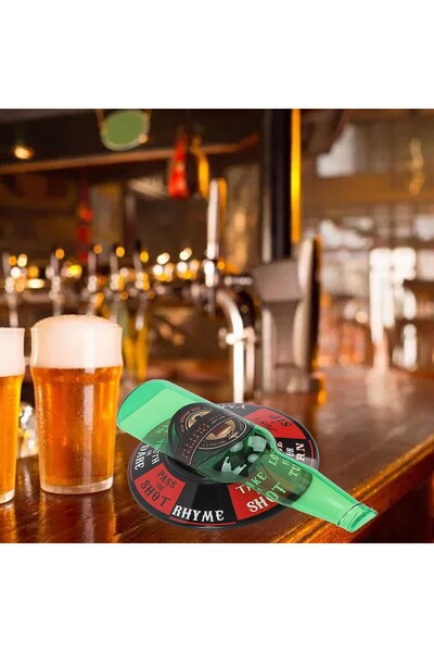 dalip Spin the Bottle Drinking Game, 2-6 players, ABS, 18 x 12 cm, multicolor