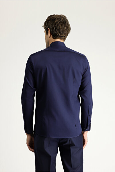 Kiğılı Long Sleeve Slim Fit Slim Fit Classic Cotton Shirt