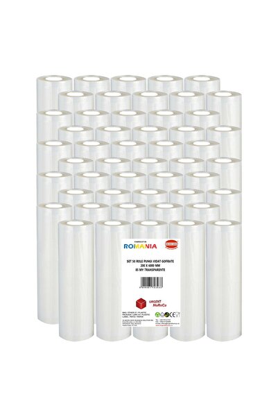 Urgent Horeca Set 50 role pungi vidat gofrate, dimensiuni 200x6000 mm, grosim...