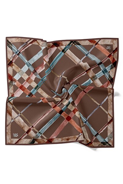 Levidor Κρυστάλλινο κασκόλ με ριγέ γεωμετρικό σχέδιο μπακλαβά