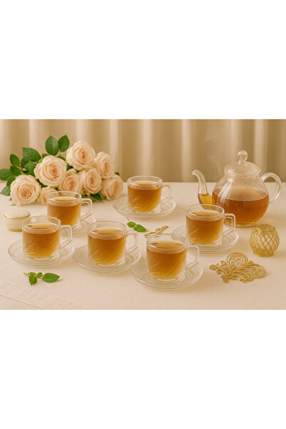 Dania Luxury glass cup set - transparent touches exude elegance