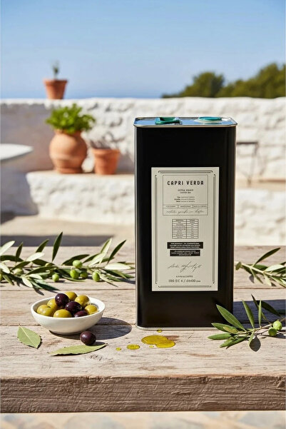 Capri Verda 5 ltTirilye Soğuk Sıkım Naturel Sızma Zeytinyağı