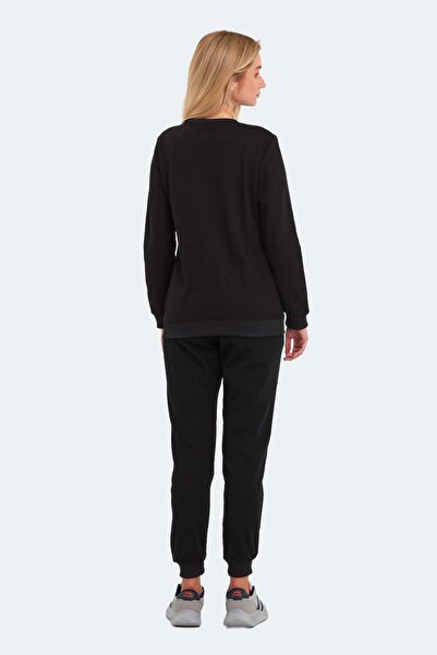 Slazenger Kadın Cepli Rahat Eşofman Takımı Siyah