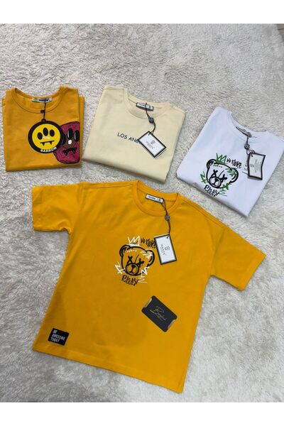 berylink Παιδικό μπλουζάκι 5 ετών 3 κοντομάνικα μπλουζάκια 1 μπλουζάκι με τιρ...