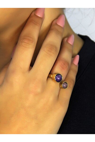 esha خاتم نسائي من حجر الكوارتز الوردي الطبيعي قابل للتعديل من حجر الحب والطاقة euy15pa