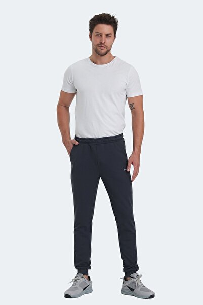 Slazenger بنطلون رياضي مريح للرجال، لون رمادي غامق