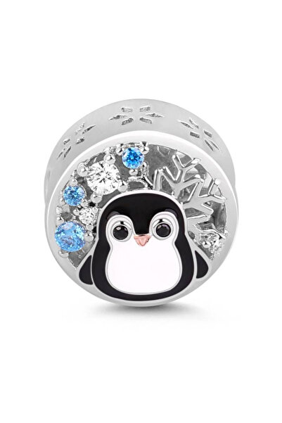 Bijuterii Nadiela Talisman Argint 925, Charm pentru bratari – Penguin on ice