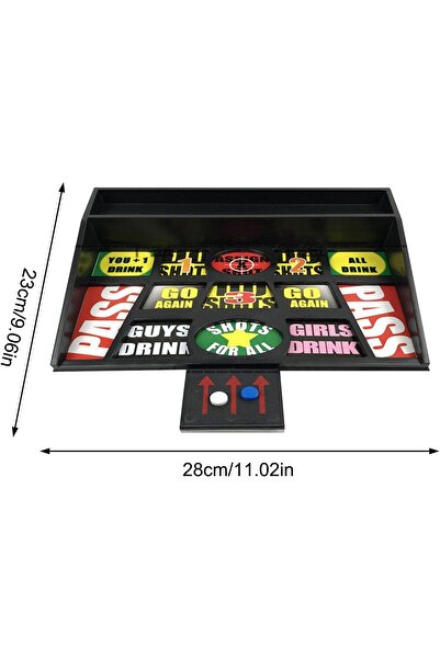 Flippy Flippy Coin Drinking Game, Shot Glasses, Fun Interactive, 23x28 Cm, Multicolor,+18 Years