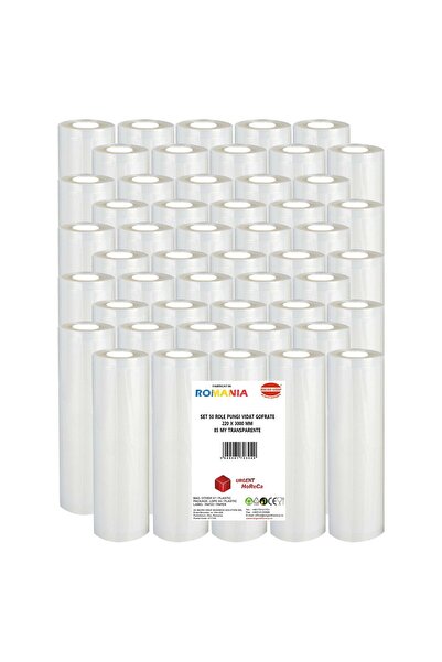 Urgent Horeca Set 50 role pungi vidat gofrate, dimensiuni 220x3000 mm, grosime 85 microni, preparare Sous Vide