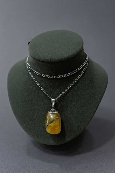 ESKİ YENİ ANTİK قلادة كابلانجوسي مع حجر