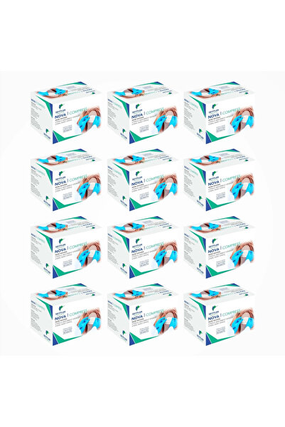 Seyitler Nova Nonwoven Kompres Steril 7,5cm x 7,5cm Spanç 100'lü Kutu - 12 Kutu