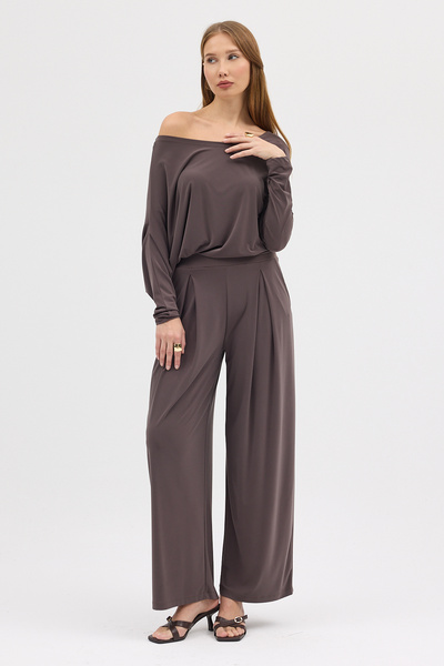 Laranor Μπλούζα με λεπτομέρεια με μανίκια με γιακά βιζόν Madonna, κομψότητα ημέρας και νύχτας