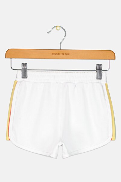 Levi's Kids Girl Brand Logo Knit Shorts, White