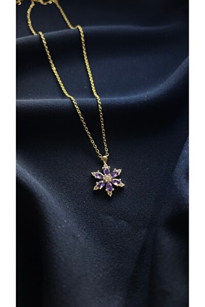 GLOSSY JEWELERY Lotus Çiçek Kolye