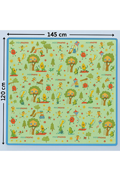 Minimono Mama Sandalyesi Ve Aktivite Örtüsü - Kaydırmaz Taban - Su Itici Yüzey - Yıkanabilir - 145x120cm