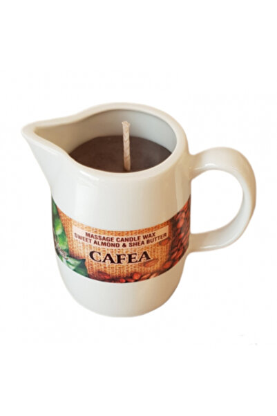 KOSMO OIL Ceară de lumânare pentru masaj - Cafea - cu migdale dulci și unt de shea