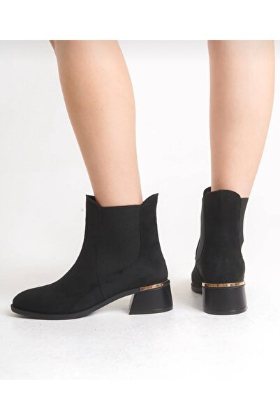 Ozzo Woman Kadın topuklu süet bot