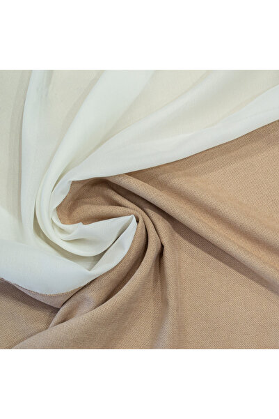 Velaria Ivory voile curtain with beige stripe, 330x190 cm -