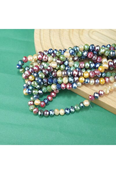 Prestij Boncuk Кристална мъниста 8 мм Бляскави есенни тонове