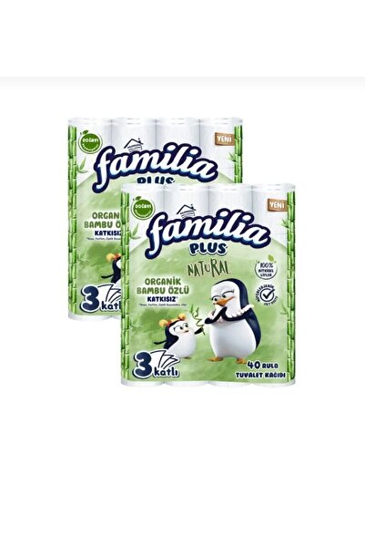 Familia Plus Natural Tuvalet Kağıdı 40'lı 2 Paket