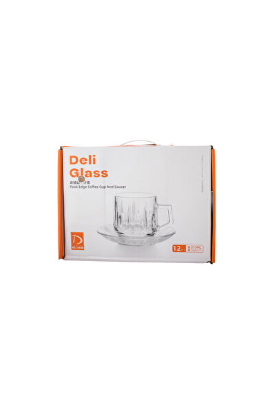 Dania Daily Glass 6-person clear glass tea set with beautiful modern patterns