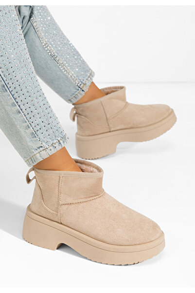 B T Shoes Cizme tip ogg Prelina bej