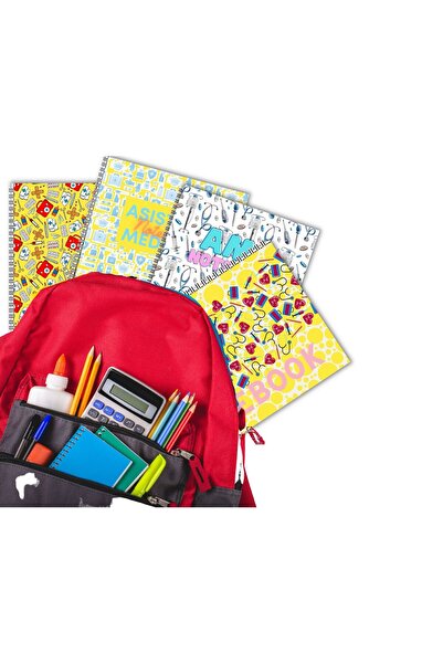 Pagina de Nursing Caiet “IV Bag” dictando A4 cu spirală metalică și motive medicale