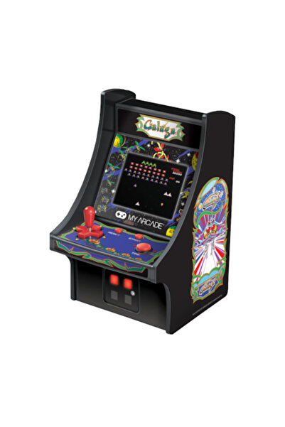 My Arcade Consolă de jocuri retro MyArcade Mini - Galaga, ecran color de 2,72", joystick detașabil, neagră
