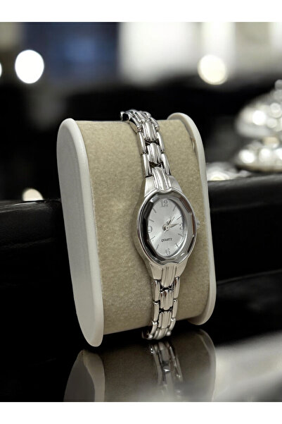 MAC CENTER Pinterest White Color Crystal Glass Steel Cord Women Wristwatch