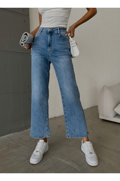 ADAMODA.RO Women's elastic flared jeans