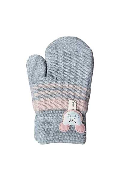 Aware Time Kitti 1-3 Years Old Girl's Figured Knitted Gloves