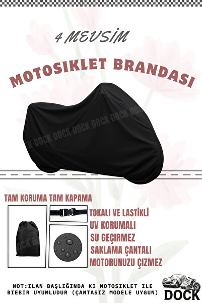Dock Rks Freccia 150 Cc Black Motorcycle Canvas (Sun-Waterproof)