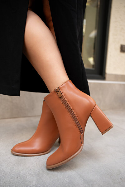 LAMİNTA Γυναικείες μπότες με φερμουάρ Tobin Taba