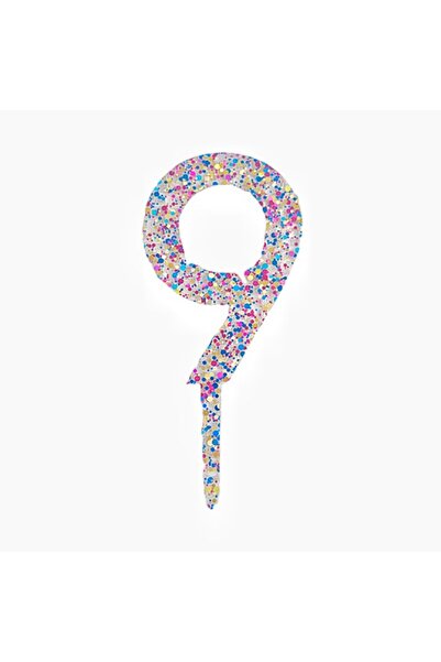 Flippy Plastic Cake Topper, Number 9,