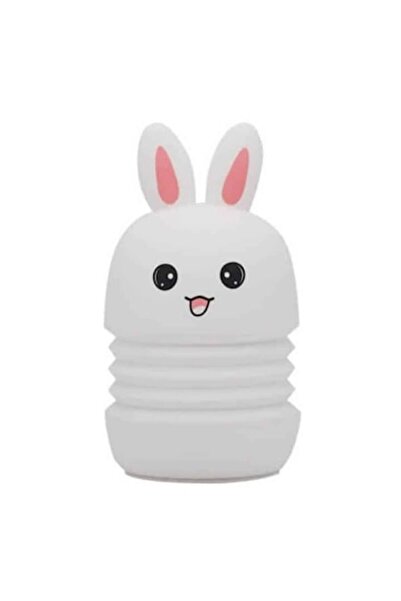 Edman Lampă de noapte tactilă cu model de iepuraș pentru copii, LED în 3 culori, încărcare USB 5V